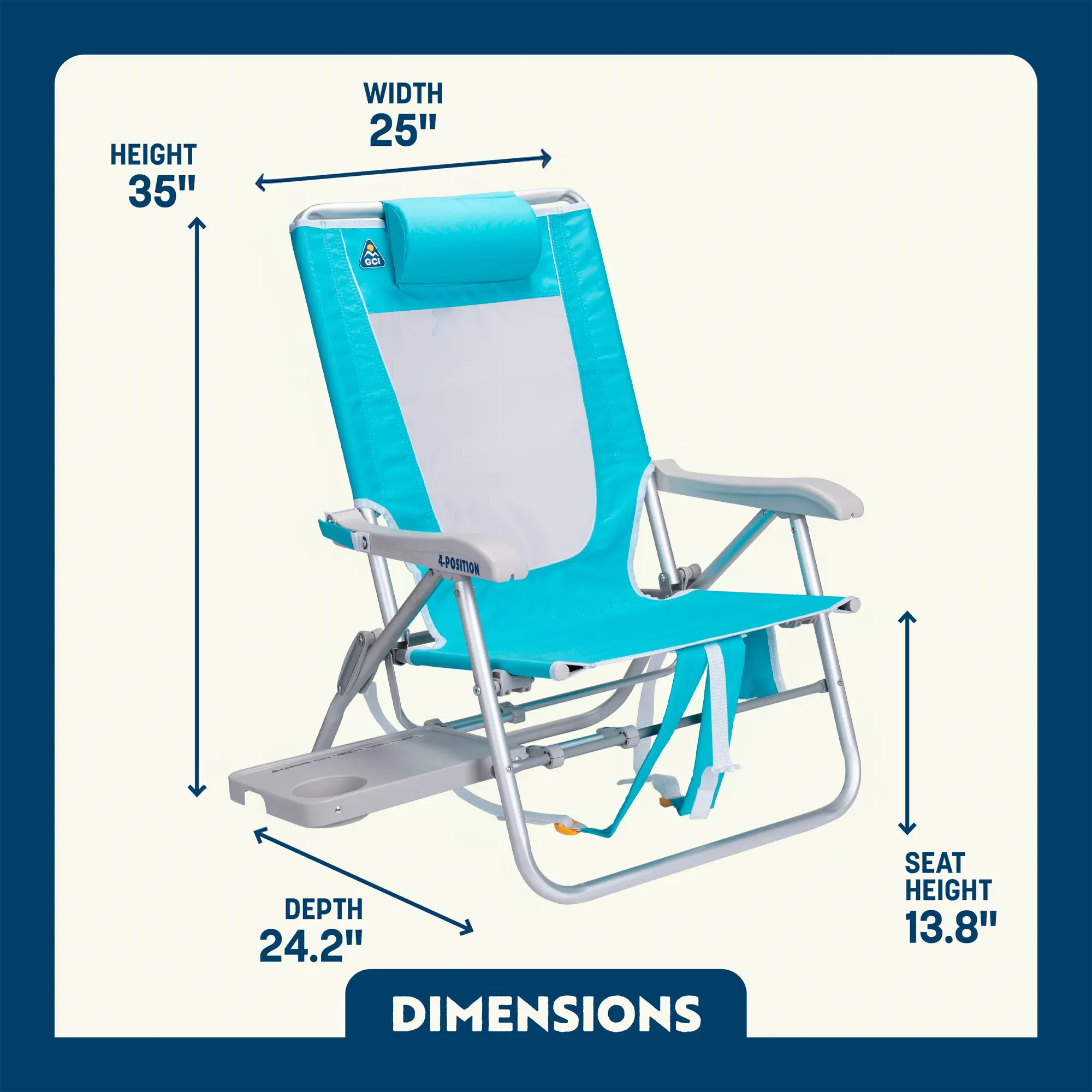 GCI Outdoor Big Surf™ with Slide Table Chair