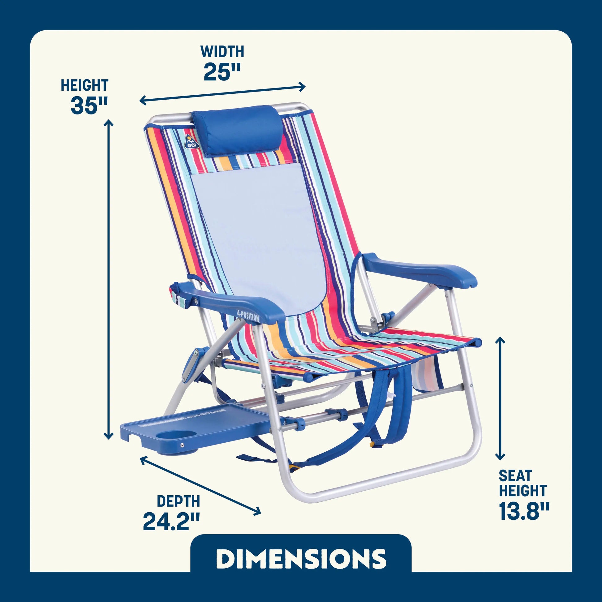 GCI Outdoor Big Surf™ with Slide Table Chair