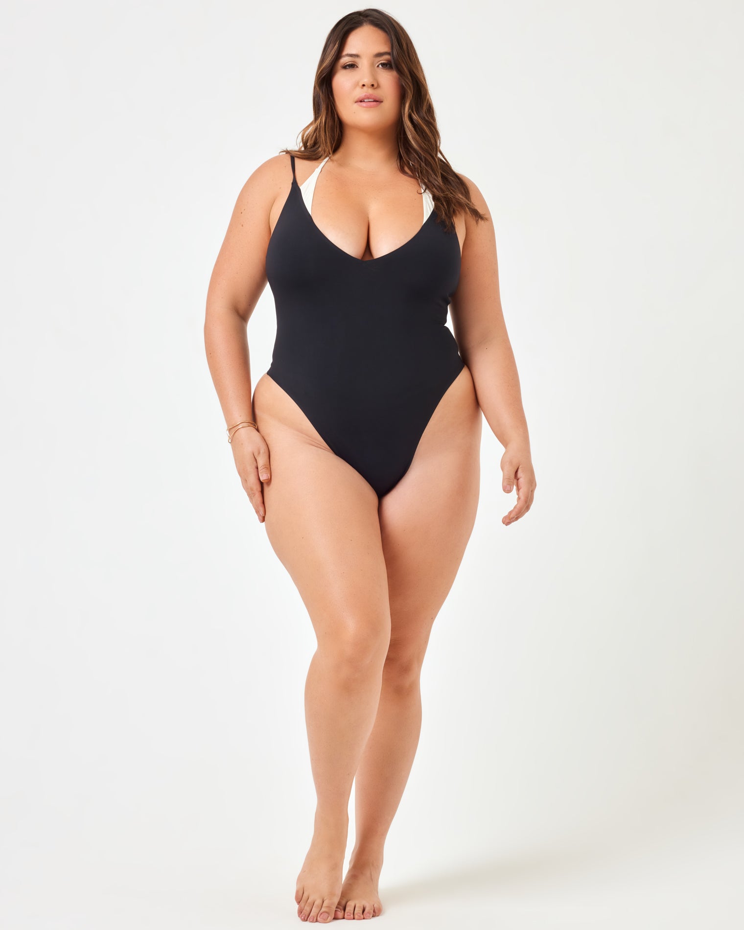 Pointelle Rib Gianna One Piece Swimsuit - Black