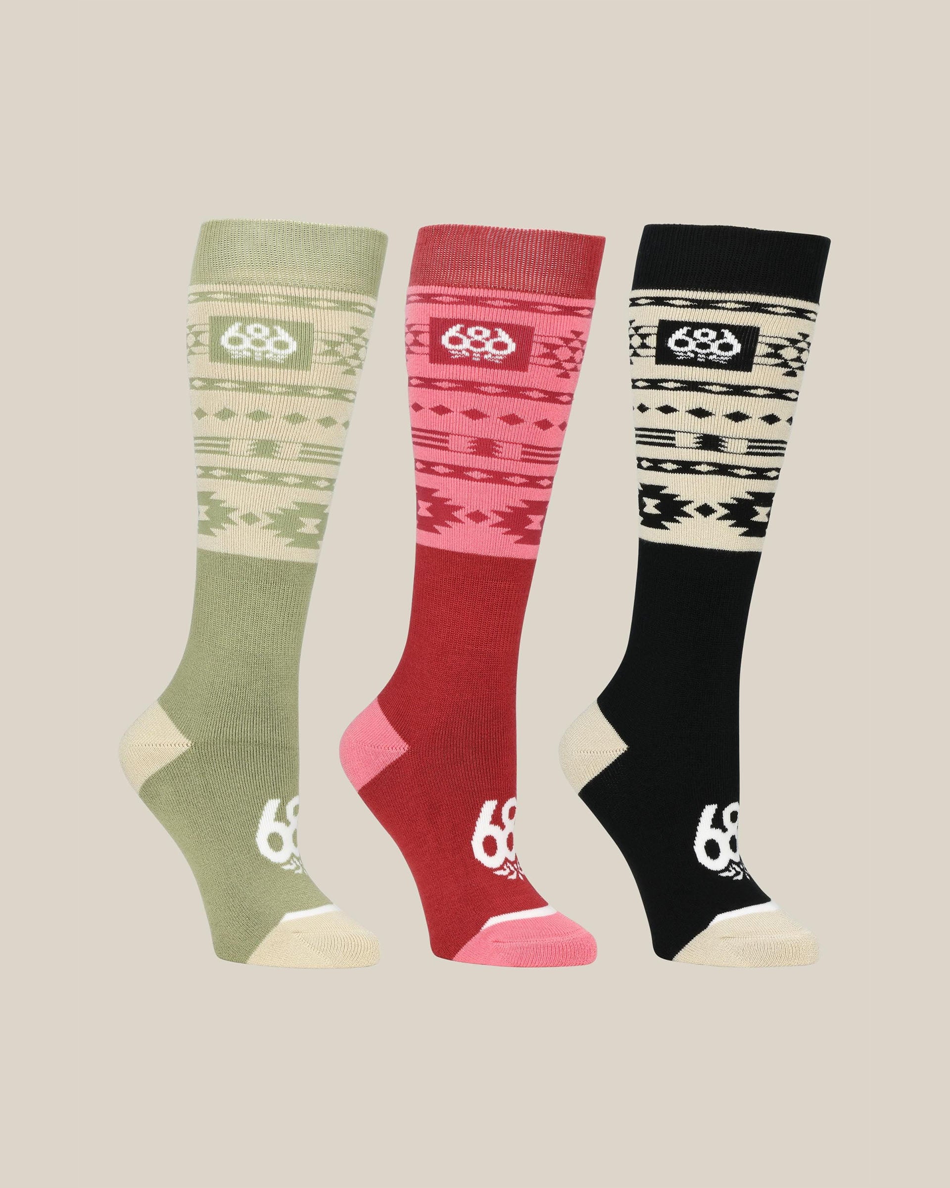 686 Women's Southwest Socks - 3 Pack
