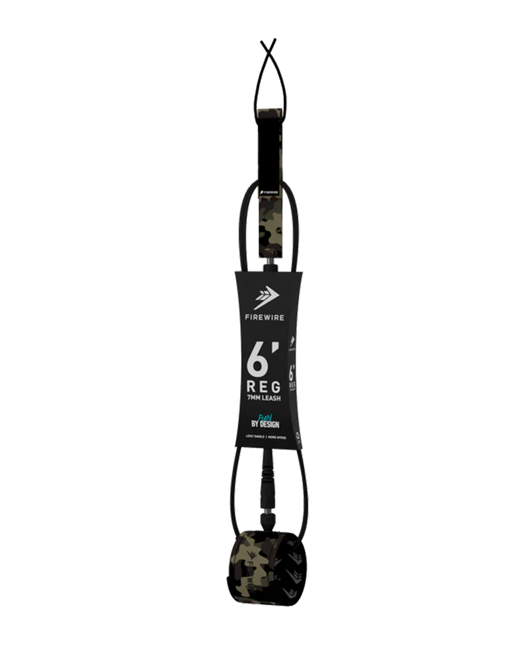 Firewire All Day 7mm Regular Leash- 6'0- Camo