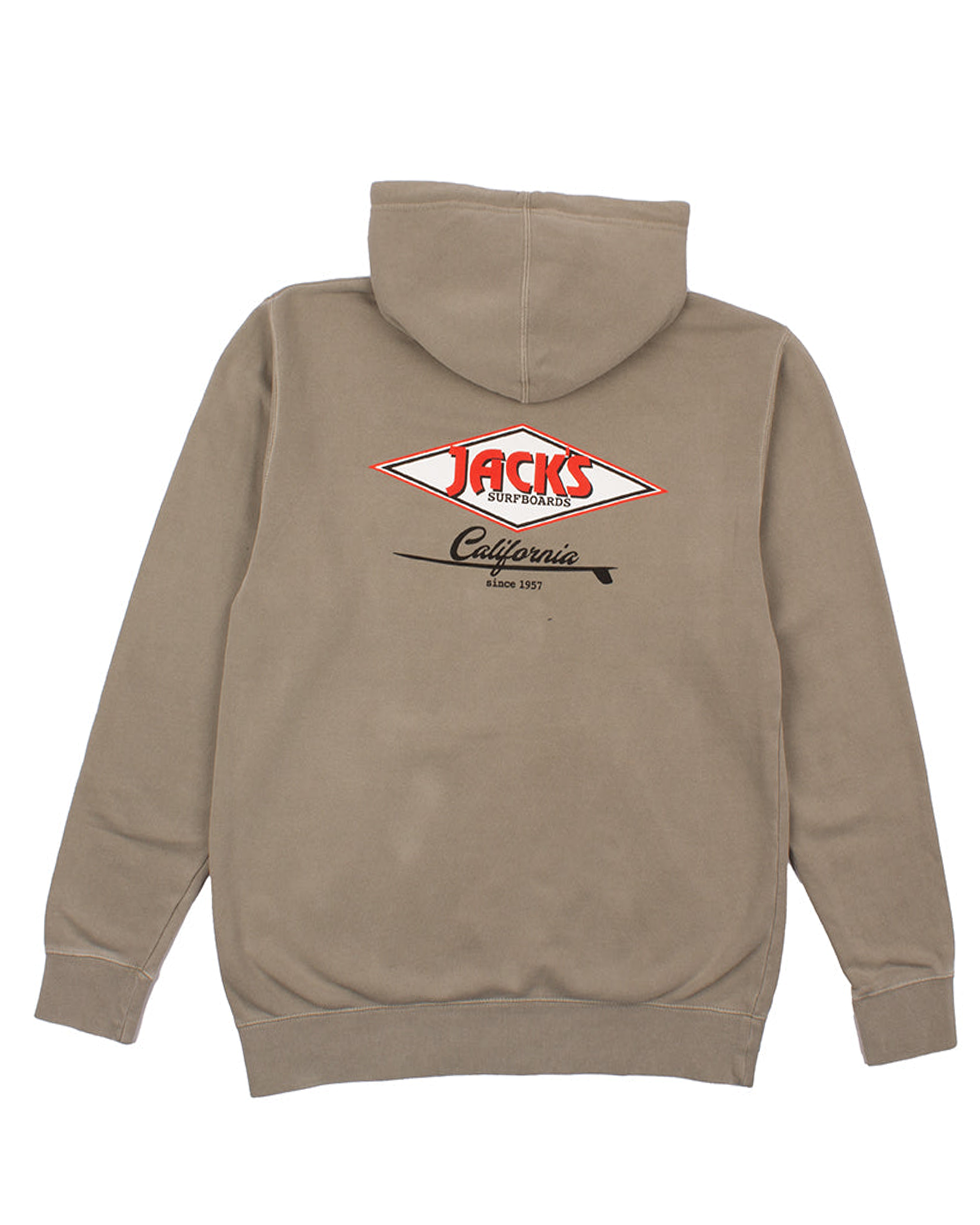 Jack&#39;s Cal Diamond Pigment Pullover Hoodie - Cement