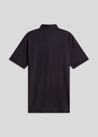 Endless Black classic fit polo shirt crafted from premium stretchy fabric for active movement.