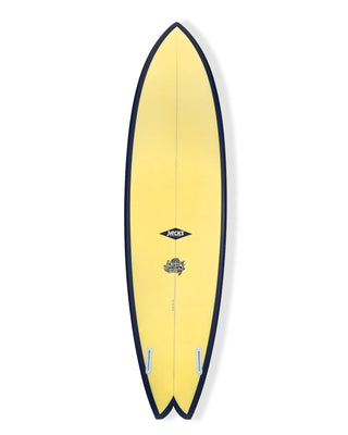 7'4 Barracuda Fish - Yellow