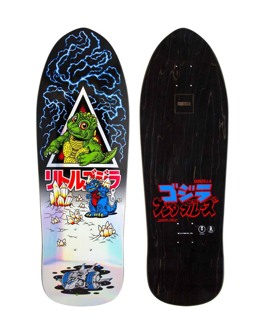 9.89 inches Godzilla Jr. Natas Santa Cruz Skateboard Deck