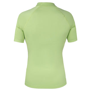 Xcel Girls Premium Stretch Solid Short Sleeve Performance Fit UV Rash Guard Top
