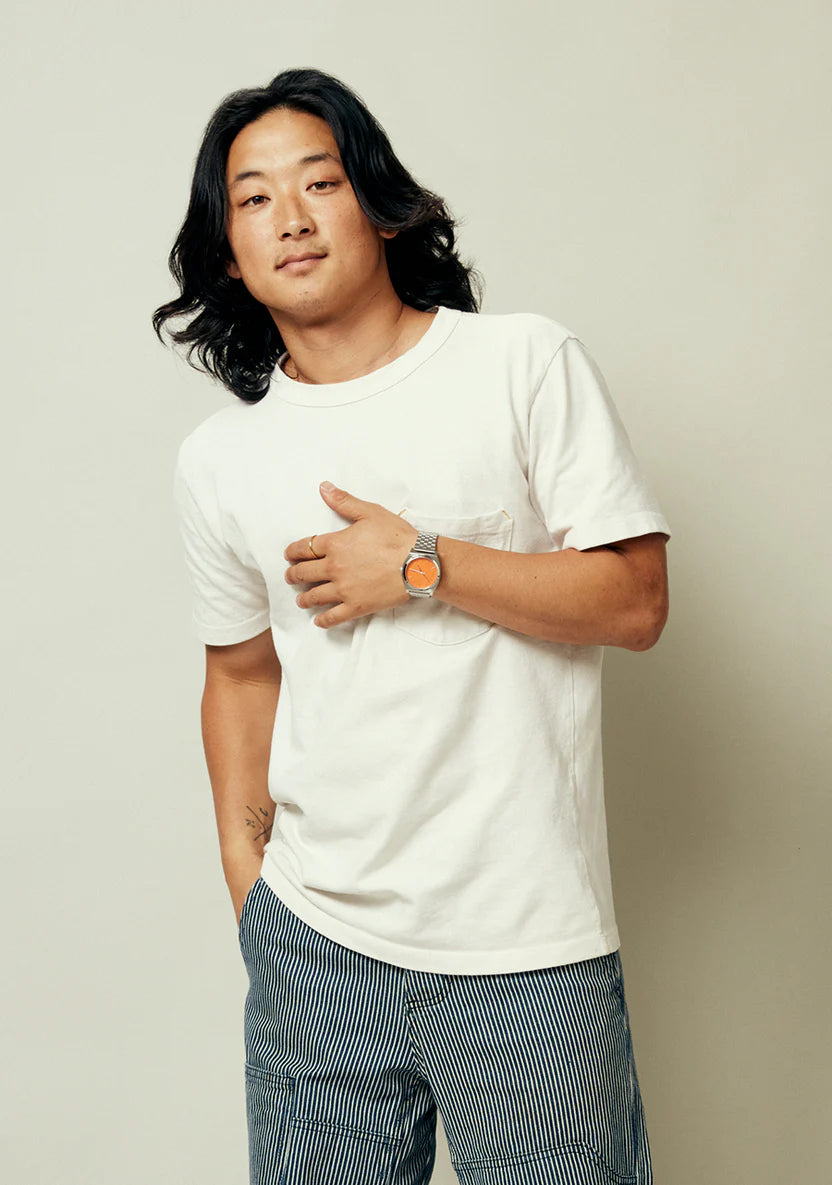 Nixon Time Teller Watch - Silver/Mandarin