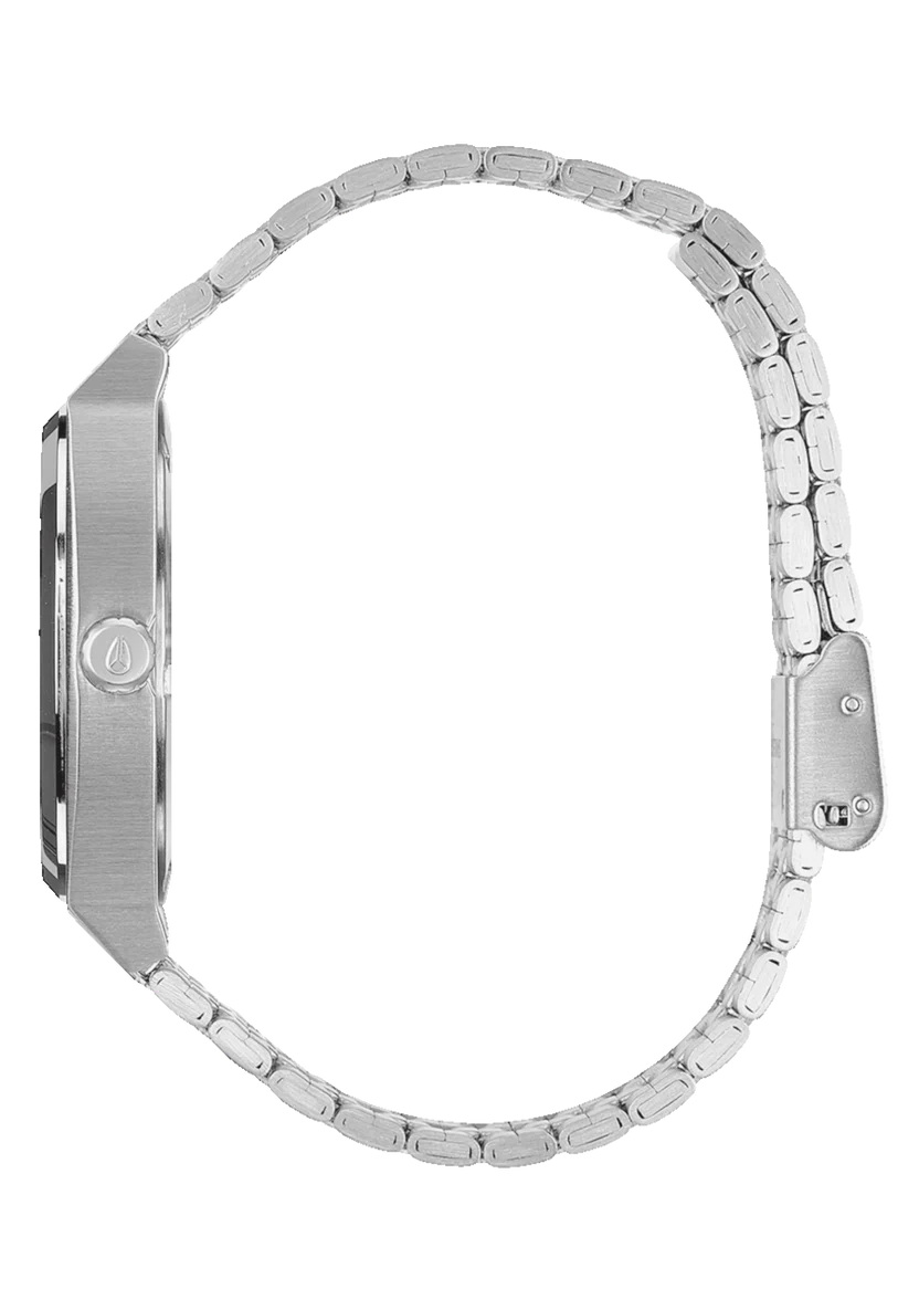 Nixon Time Teller Watch - Silver/Mandarin