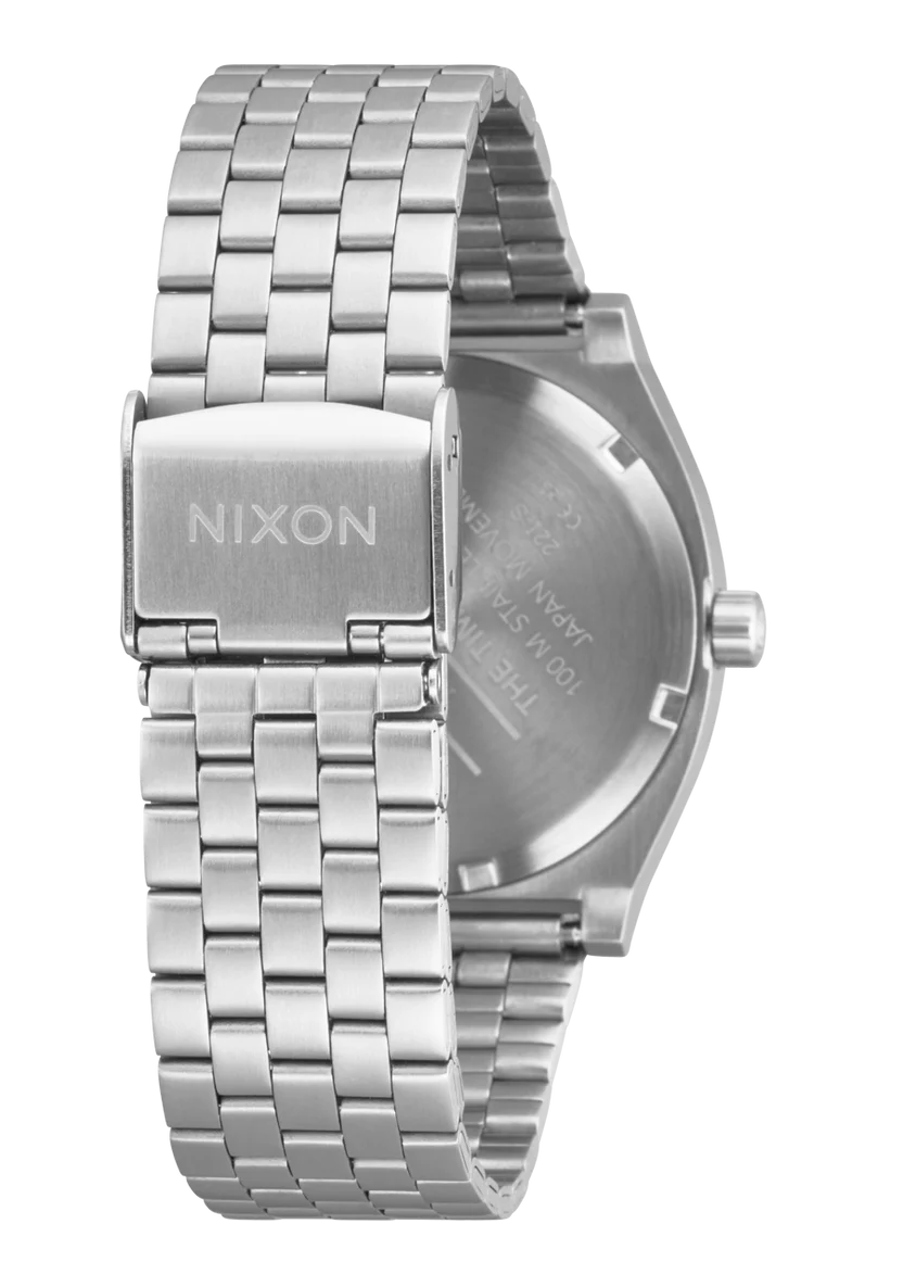 Nixon Time Teller Watch - Silver/Mandarin