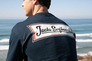 Jack's Surfboards Men's Vista Classic Fit Short Sleeve T-Shirt - Navy 