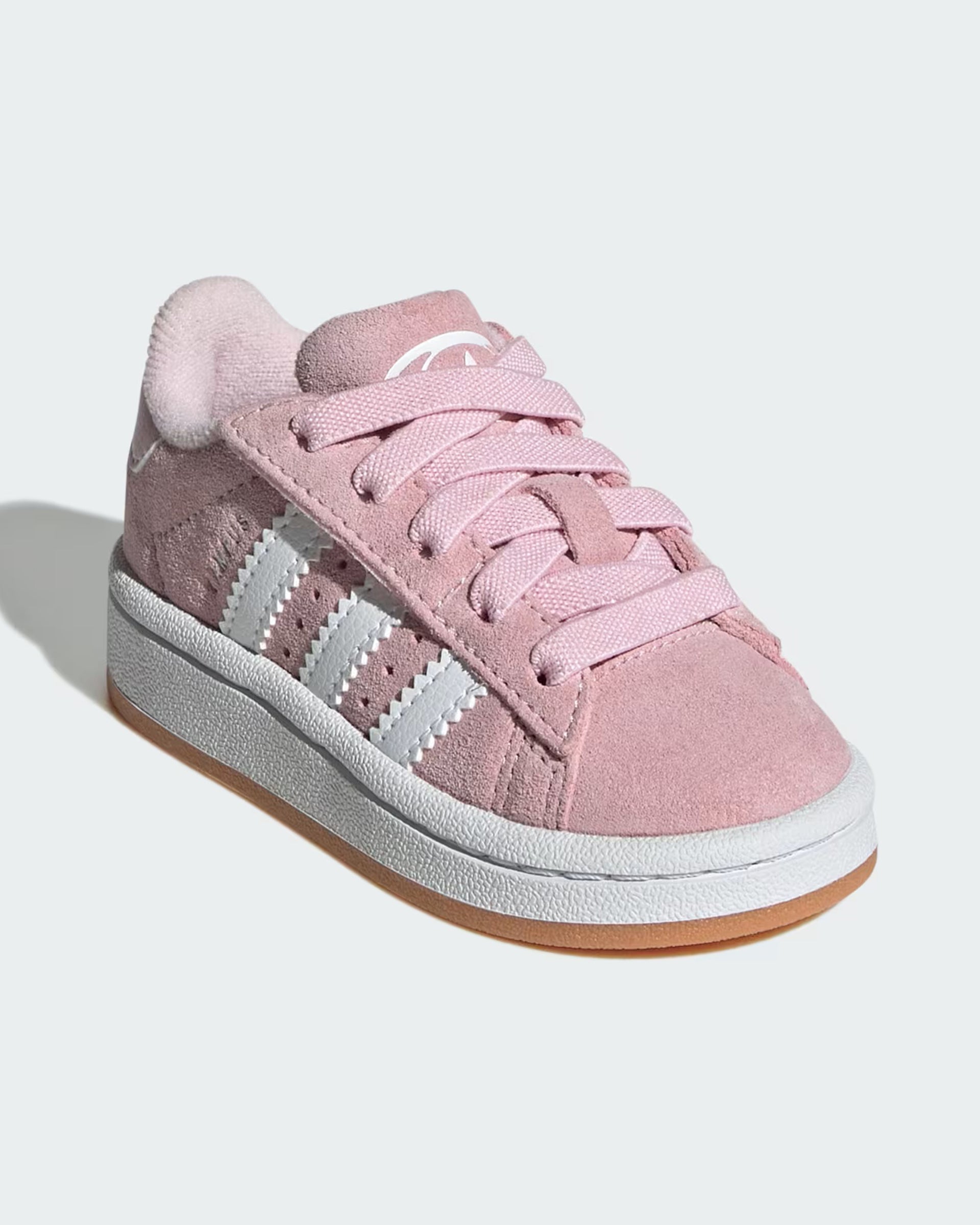 Kids Campus 00s Comfort Closure Elastic Lace Shoe - Clear Pink