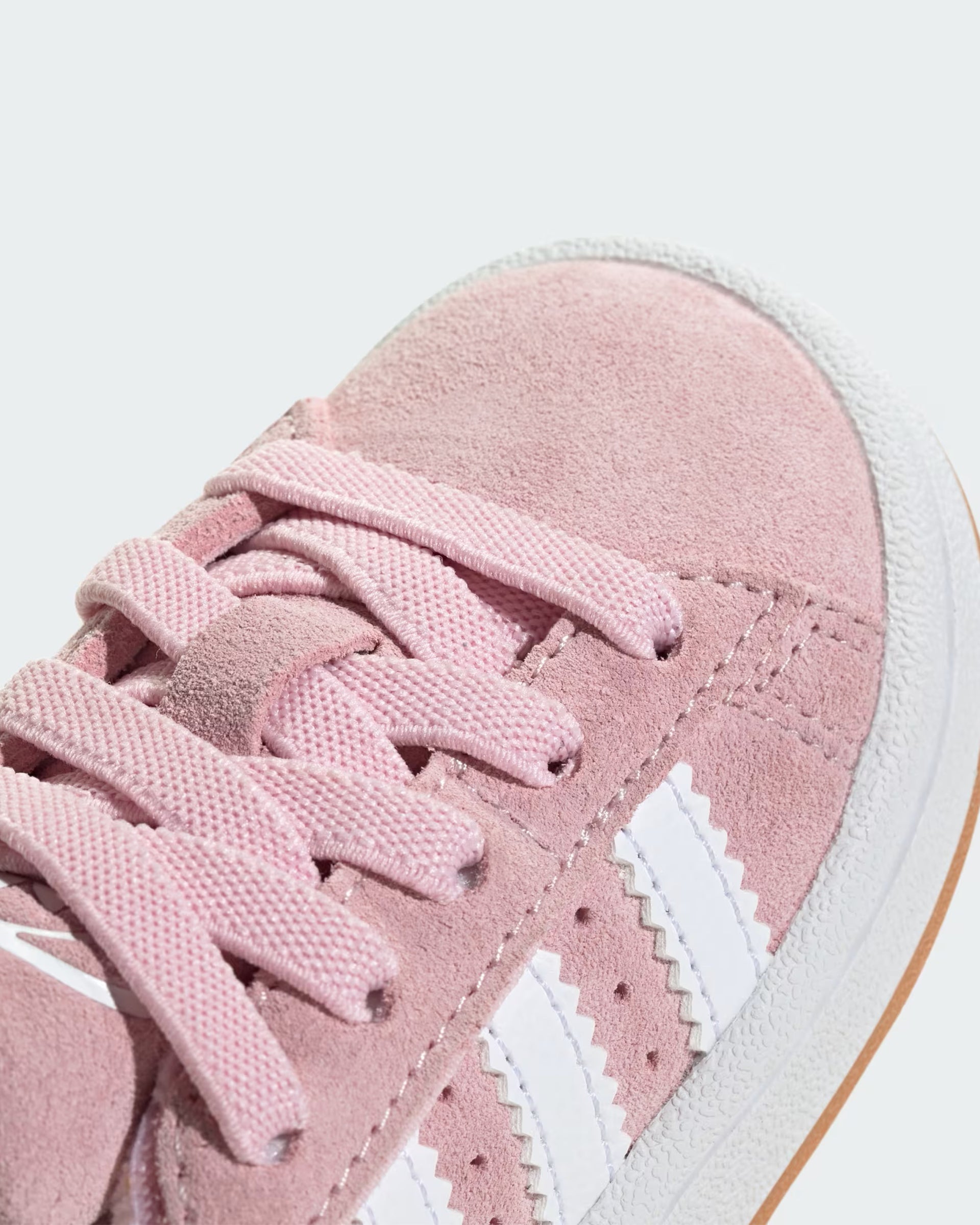 Kids Campus 00s Comfort Closure Elastic Lace Shoe - Clear Pink