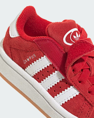 Adidas Kids Campus 00s Comfort Closure Elastic Lace Shoe - Better Scarlet/Cloud White/Better Scarlet