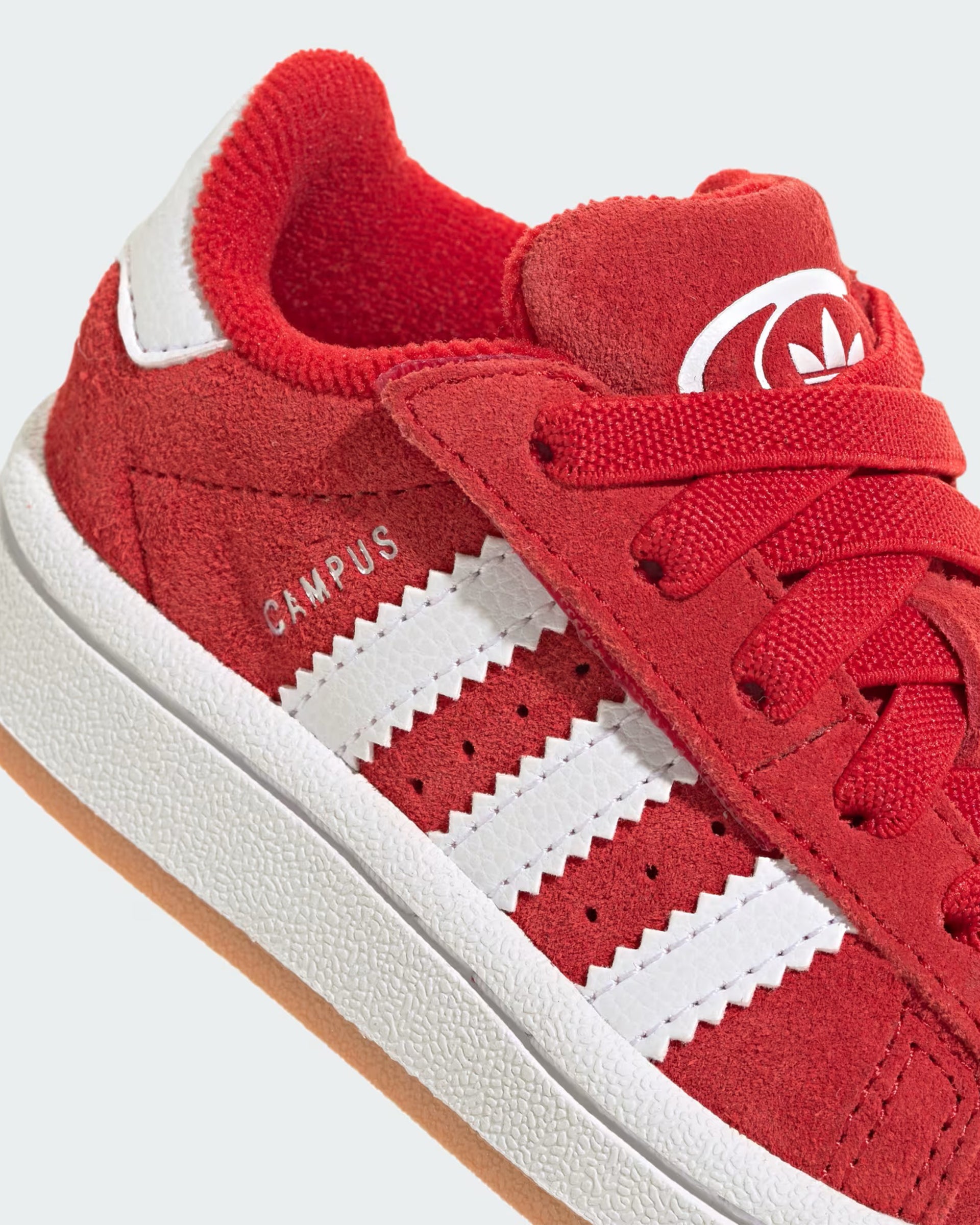 Adidas Kids Campus 00s Comfort Closure Elastic Lace Shoe - Better Scarlet/Cloud White/Better Scarlet