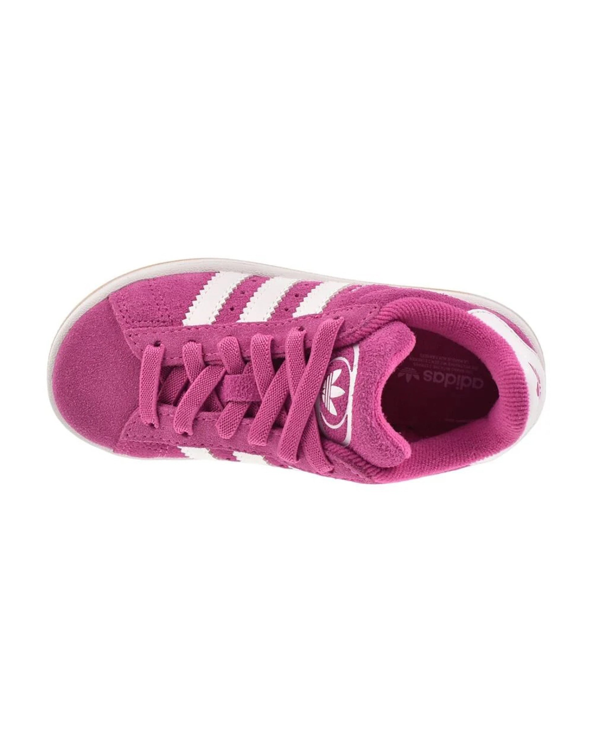 Kids Campus 00s Elastic Lace Shoe - Lucid Fuchsia/Cloud White/Semi