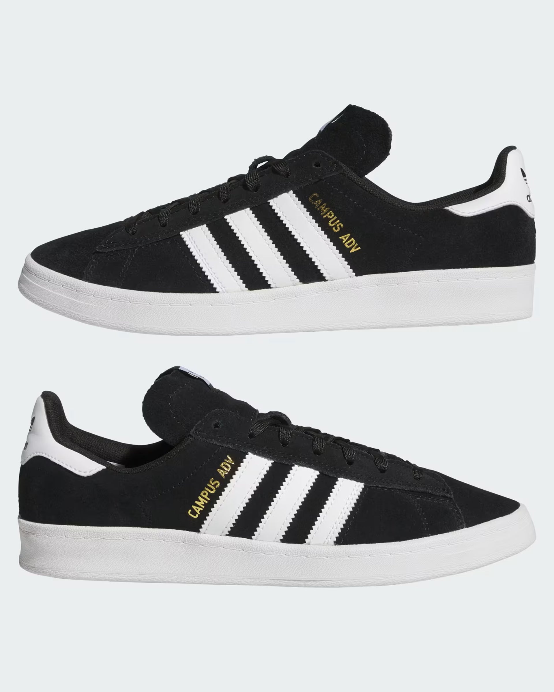 Adidas Campus ADV Shoes - Core Black/Cloud White/Cloud White