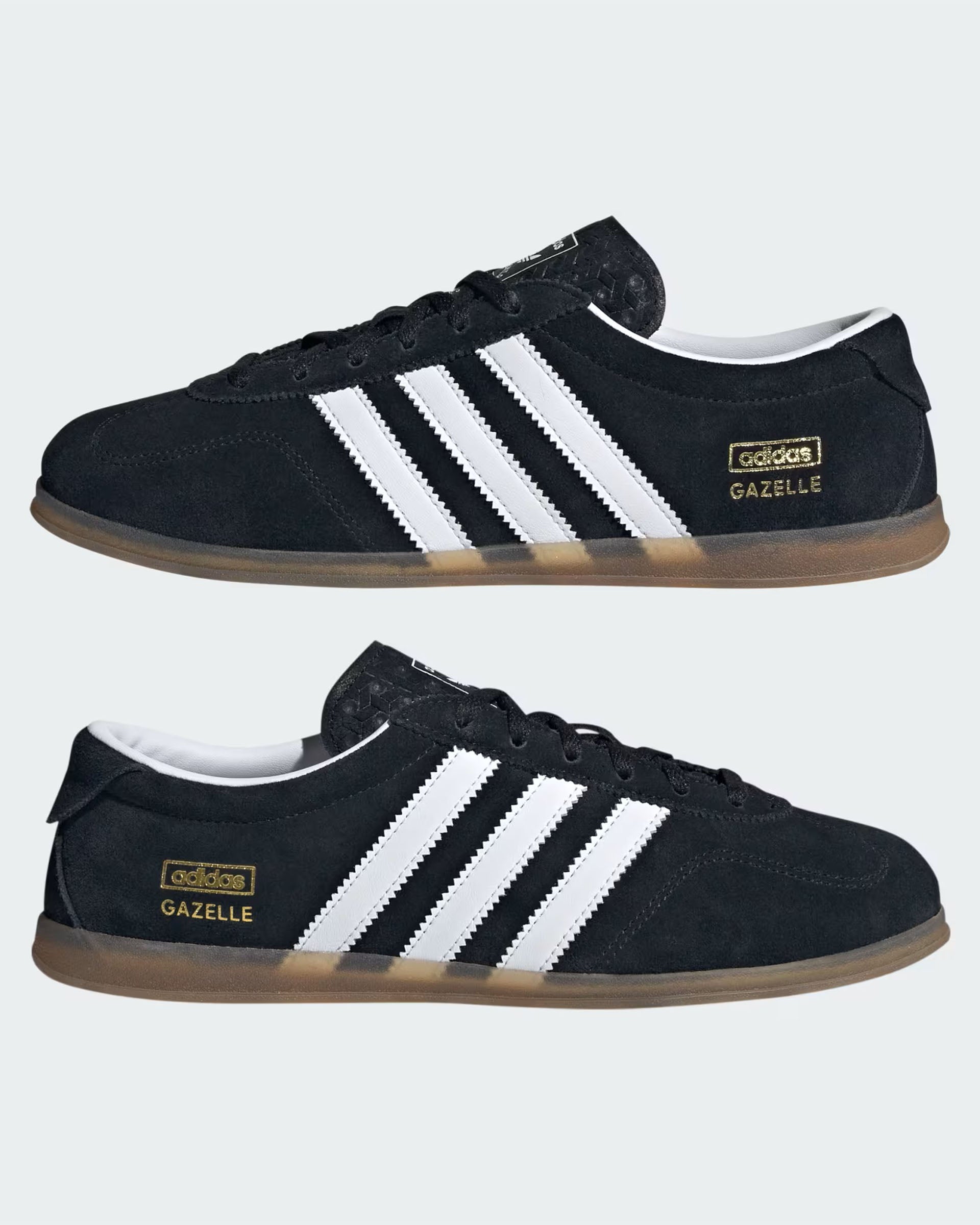 Adidas Women's Gazelle Lo Pro Shoes - Core Black/Cloud White/Gum