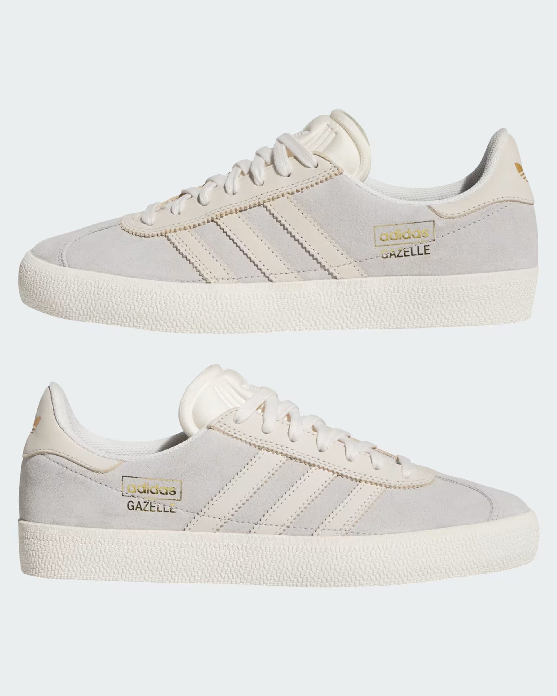 Adidas Gazelle ADV Shoes - Grey Two/Chalk White/Gold Metallic