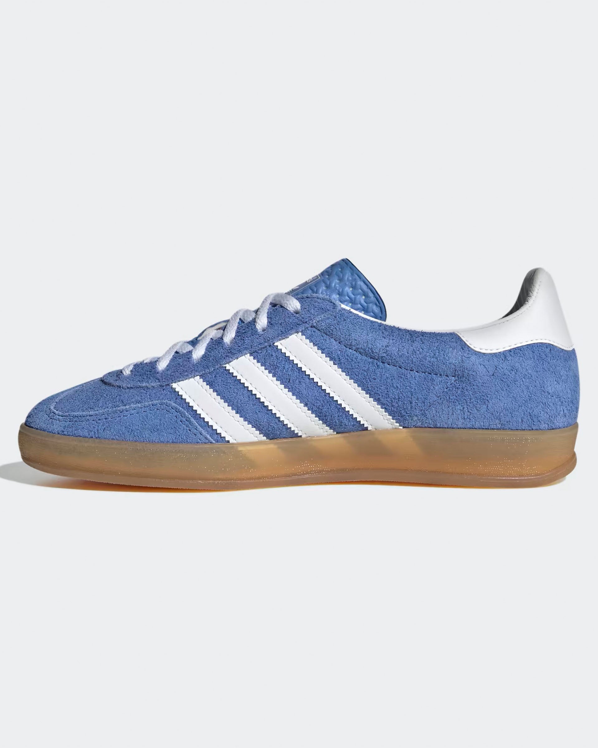 Adidas Women's Gazelle Indoor Shoes - Blue Fusion/Cloud White/Gold Metallic