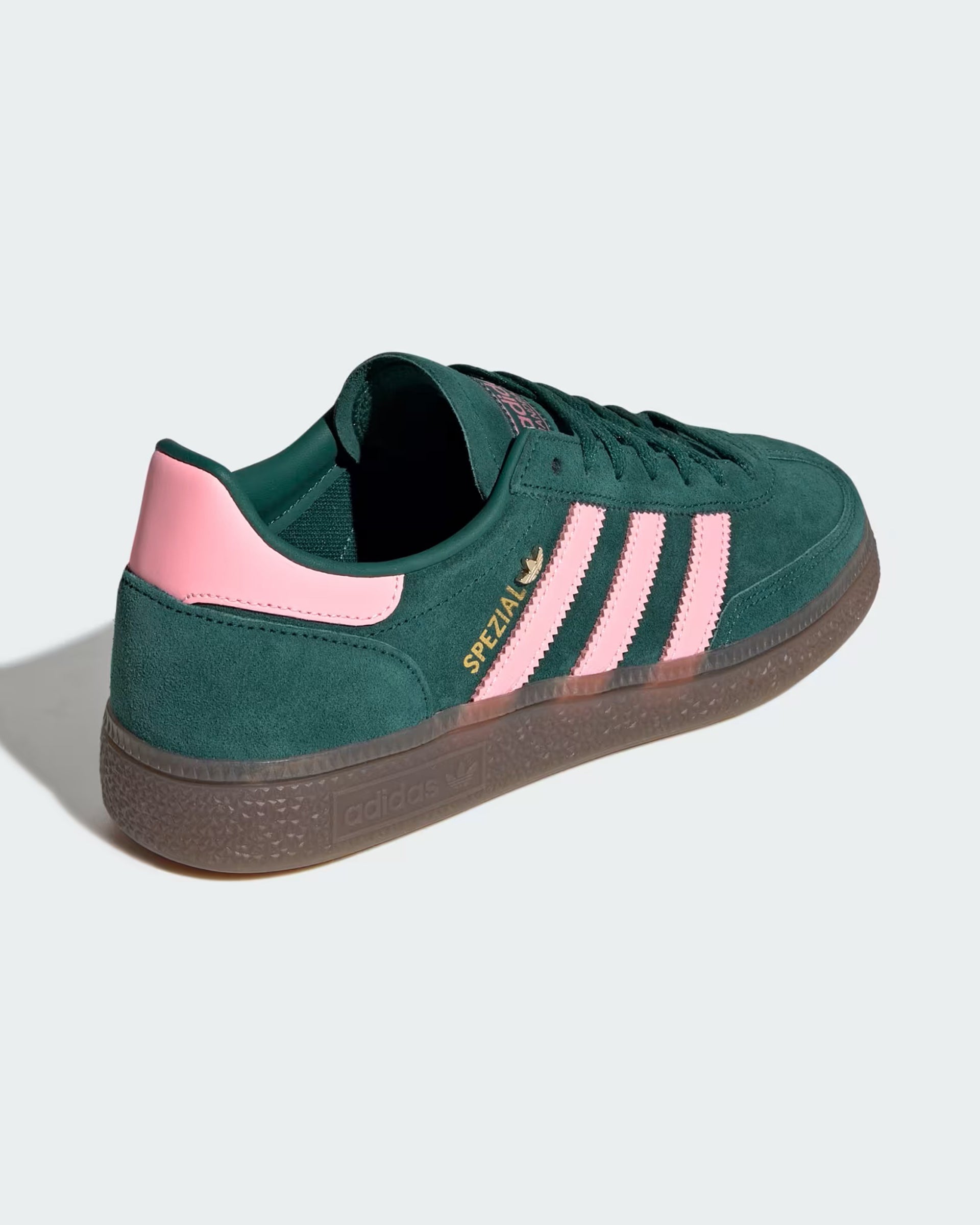 Adidas Women's Handball Spezial Shoes - Collegiate Green/Pink Spark/Gold Metallic