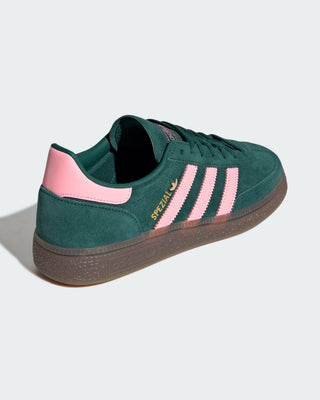 Adidas Women's Handball Spezial Shoes - Collegiate Green/Pink Spark/Gold Metallic