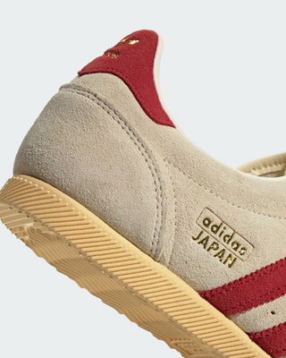 Adidas Women's Japan Shoe - Warm Vanilla/Team Victory Red/Gold Metallic