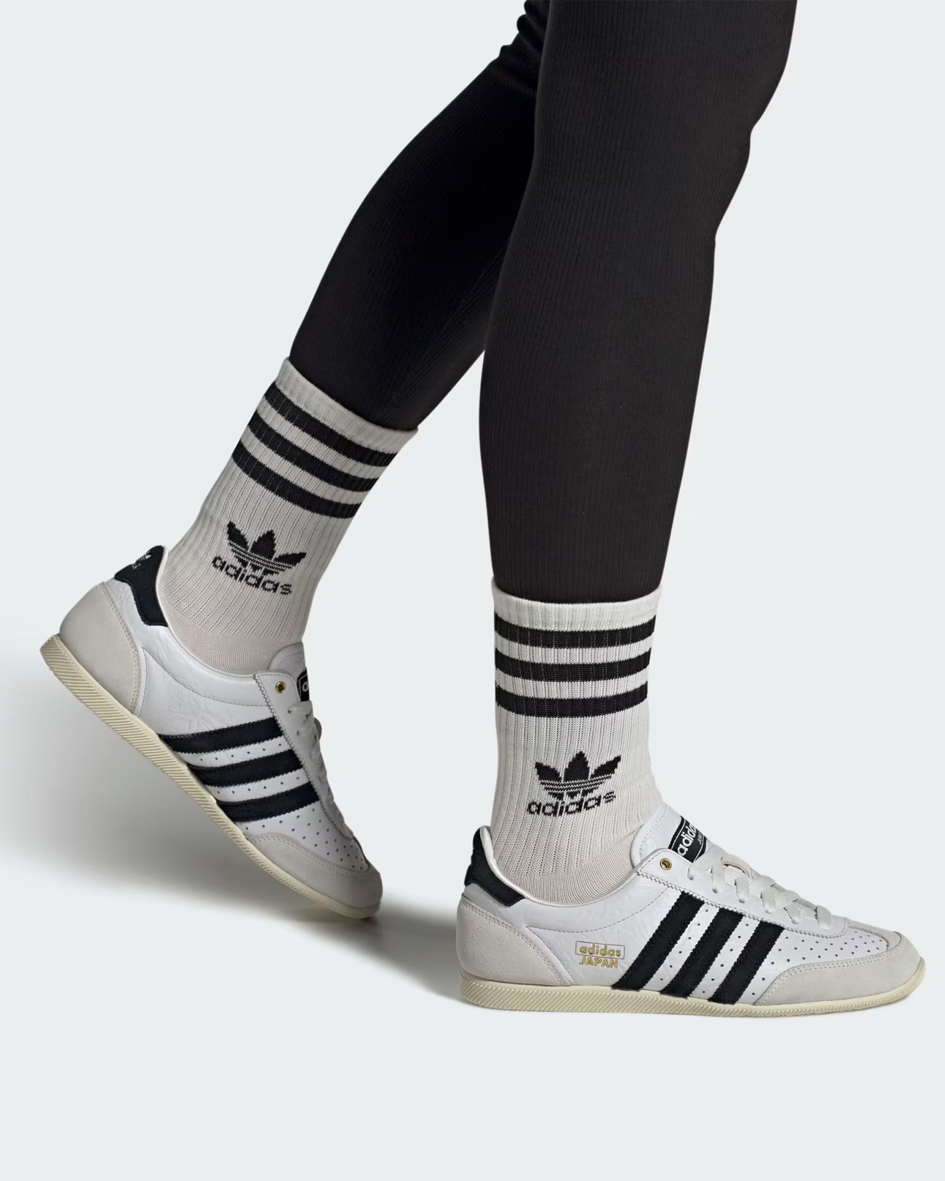 Adidas Women's Japan Shoe - Cloud White/Core Black/Gold Metallic