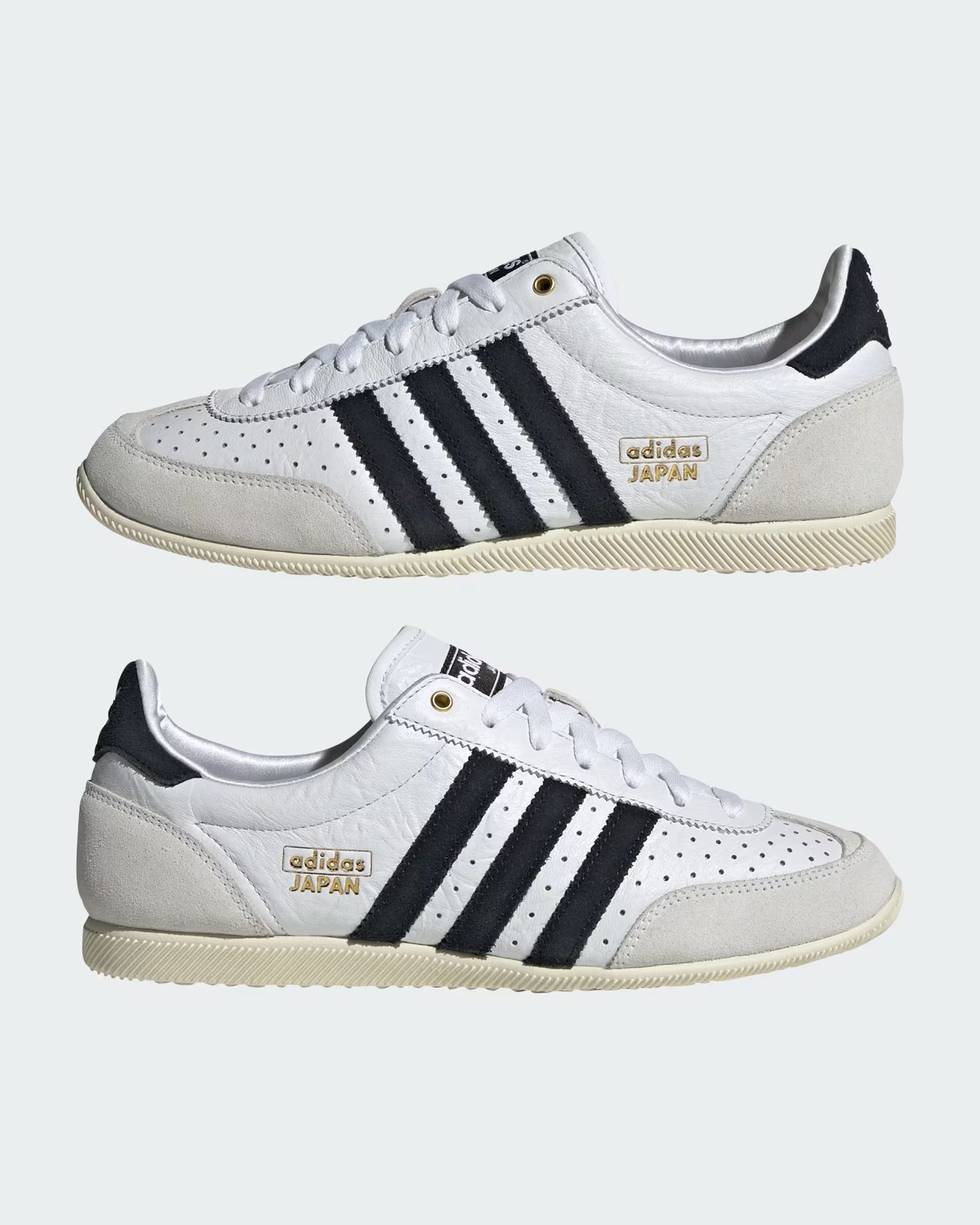 Adidas Women's Japan Shoe - Cloud White/Core Black/Gold Metallic