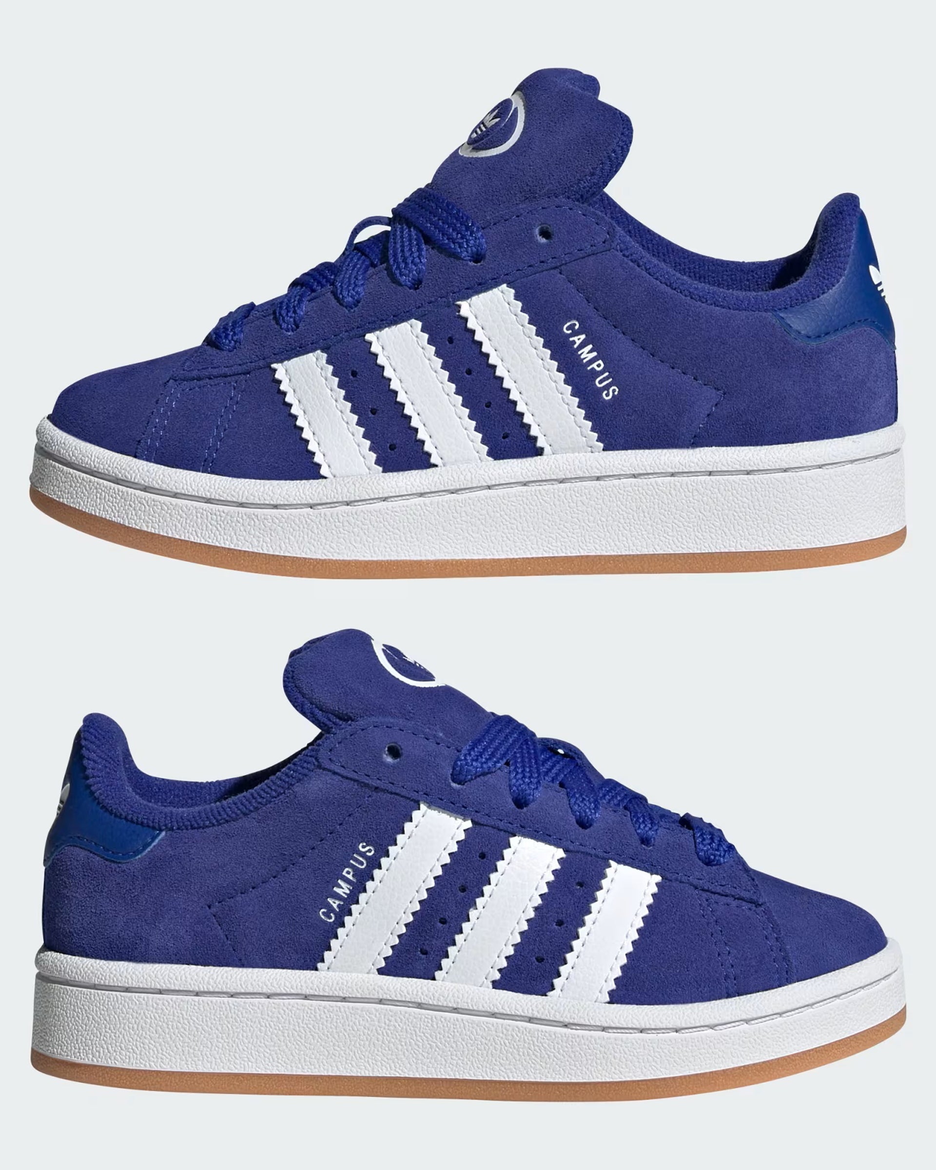 Adidas Kids (8-16) Campus 00s Shoes - Semi Lucid Blue/Cloud White/Gum