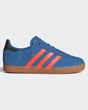 Adidas Kids (8-16) Gazelle Shoes - Focus Blue/Solar Orange/Core Black