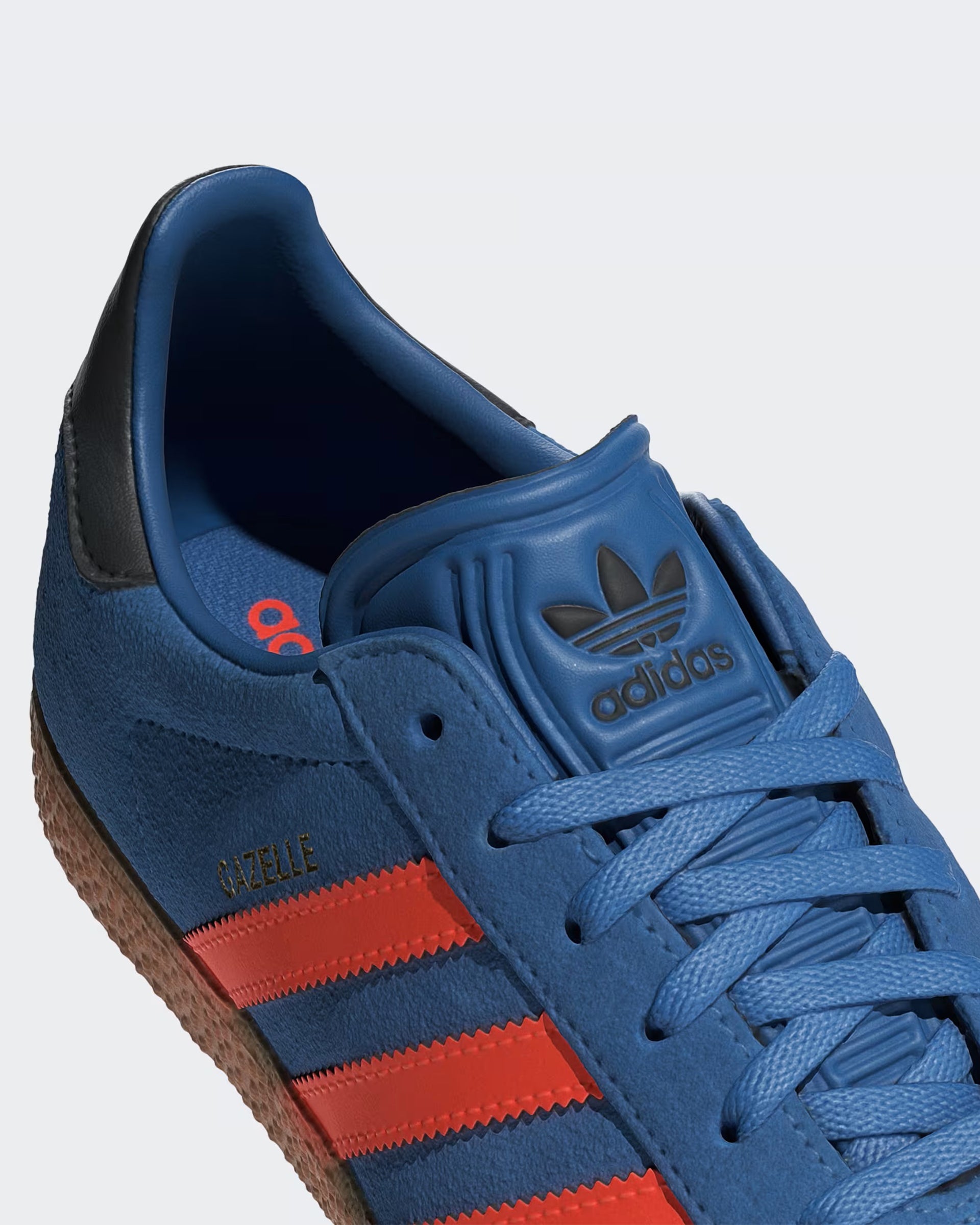 Adidas Kids (8-16) Gazelle Shoes - Focus Blue/Solar Orange/Core Black