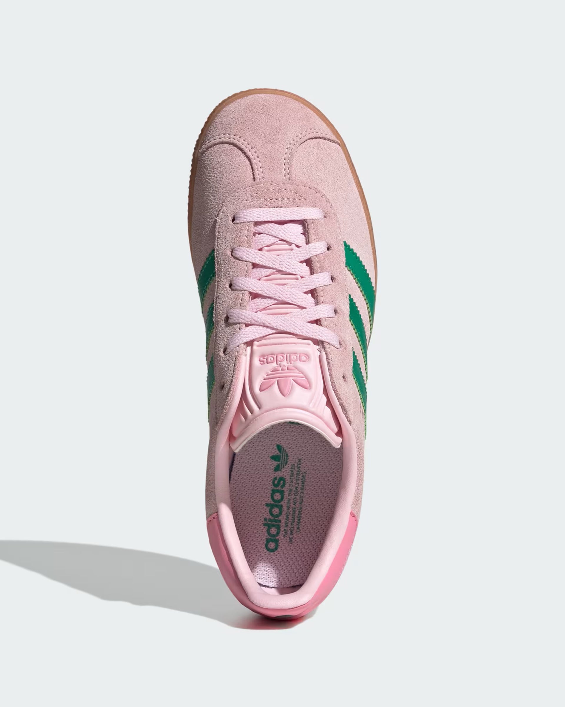 Kids (8-16) Gazelle Shoes - Clear Pink/Court Green/Bliss Pink
