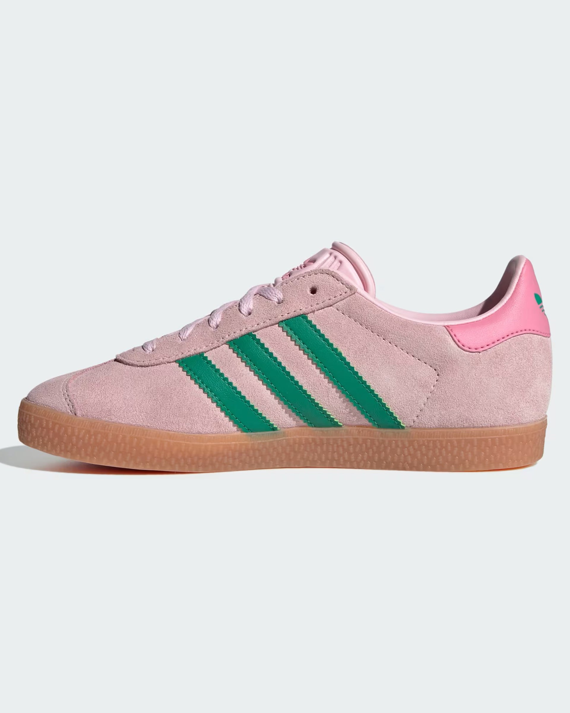 Kids (8-16) Gazelle Shoes - Clear Pink/Court Green/Bliss Pink