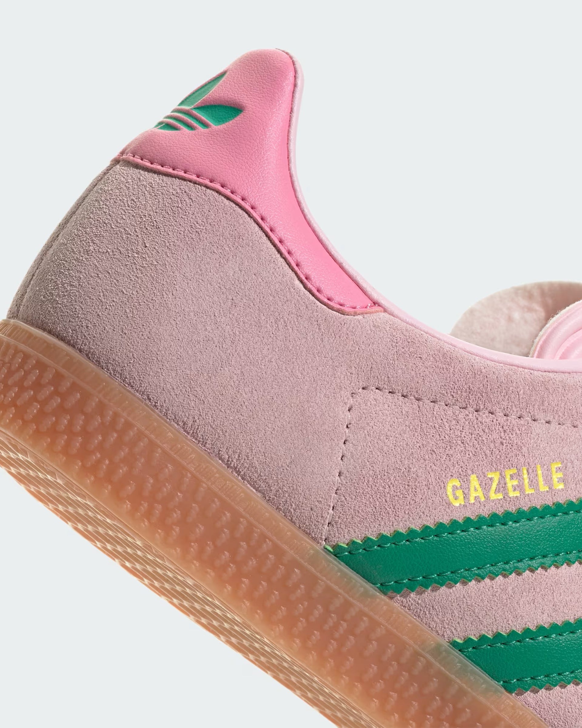 Kids (8-16) Gazelle Shoes - Clear Pink/Court Green/Bliss Pink