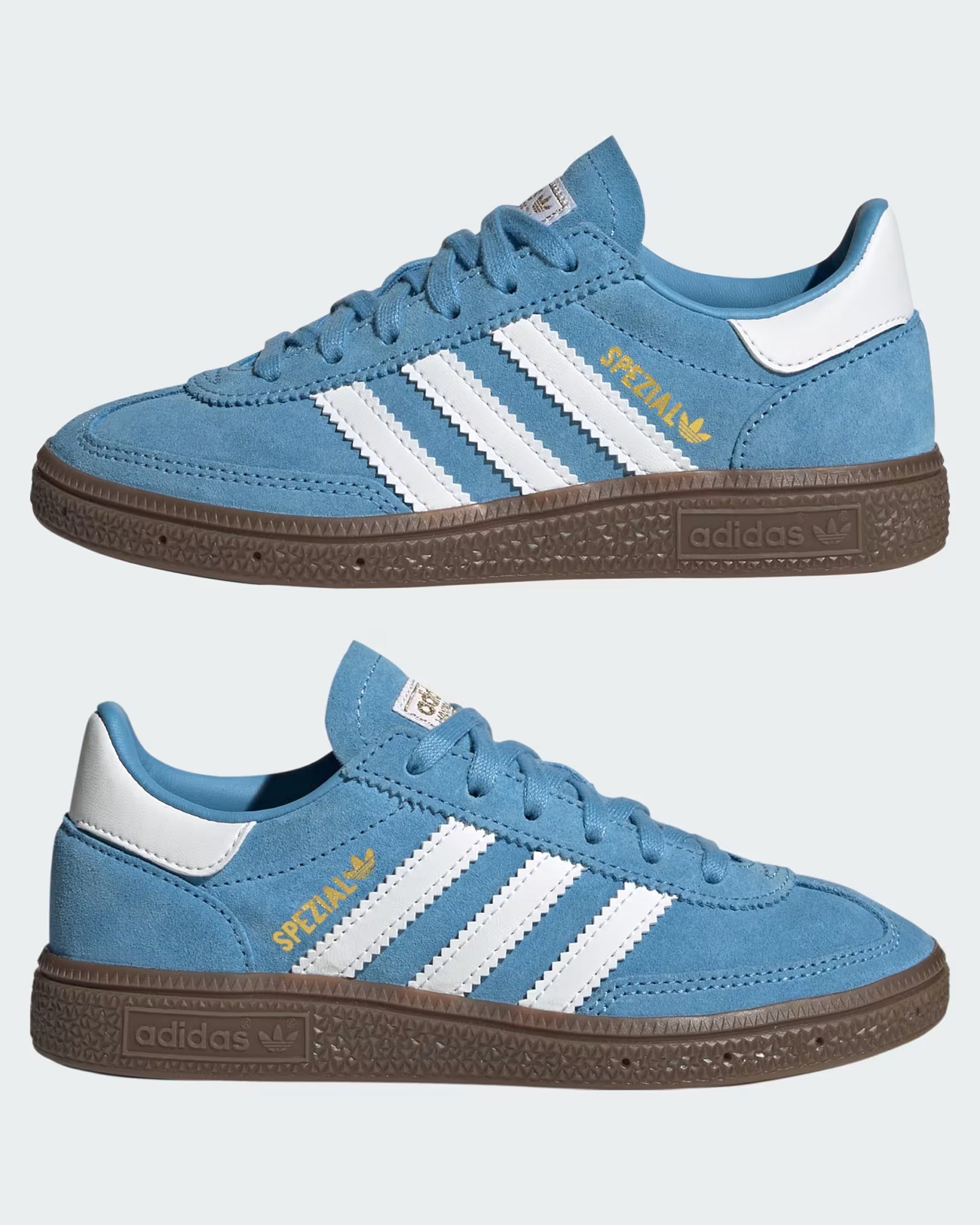 Adidas Kid's Handball Spezial Shoes - Light Blue/Cloud White/Gum