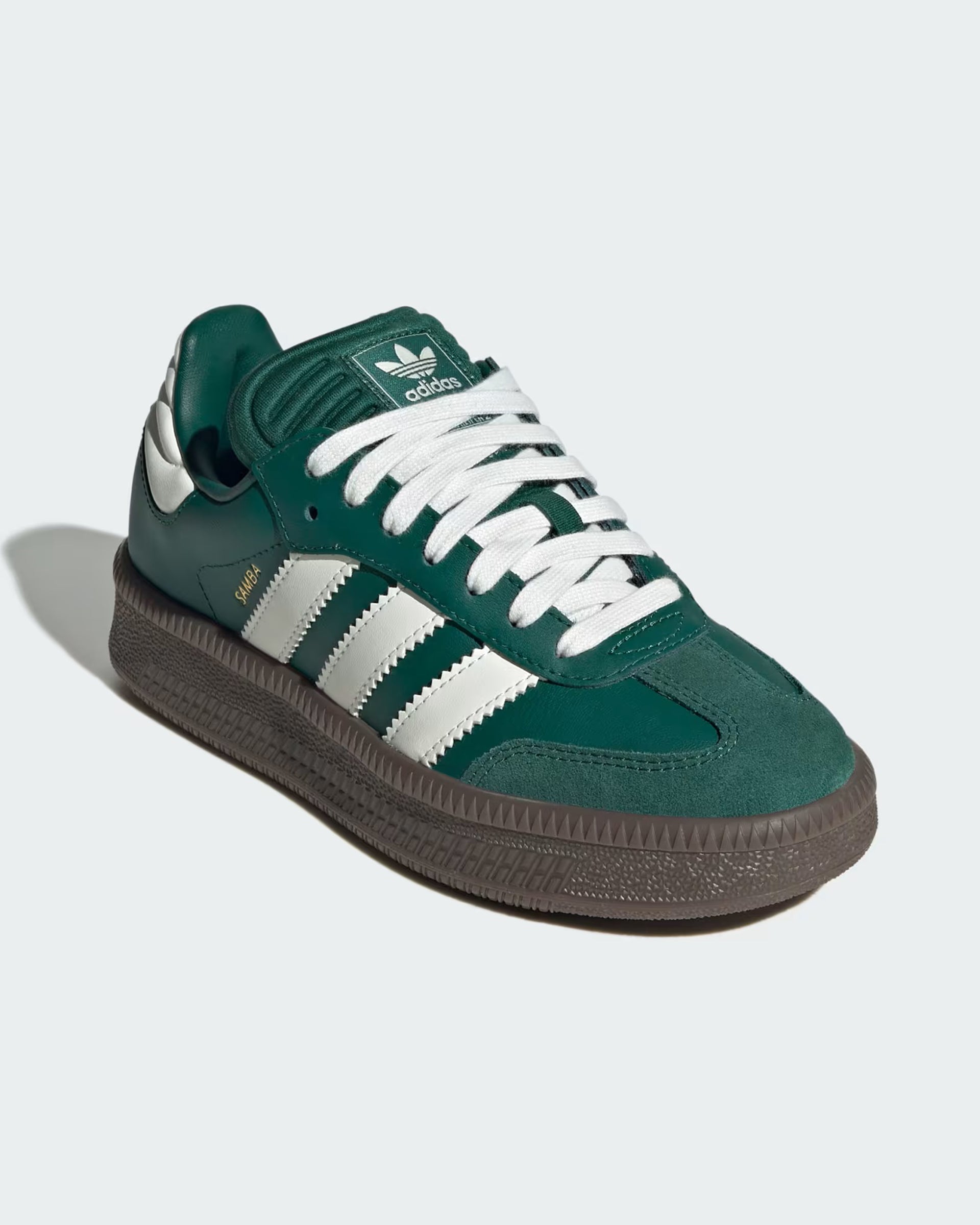 Adidas Kid's (8-16) Samba XLG Shoes - Collegiate Green/Core White/Gum