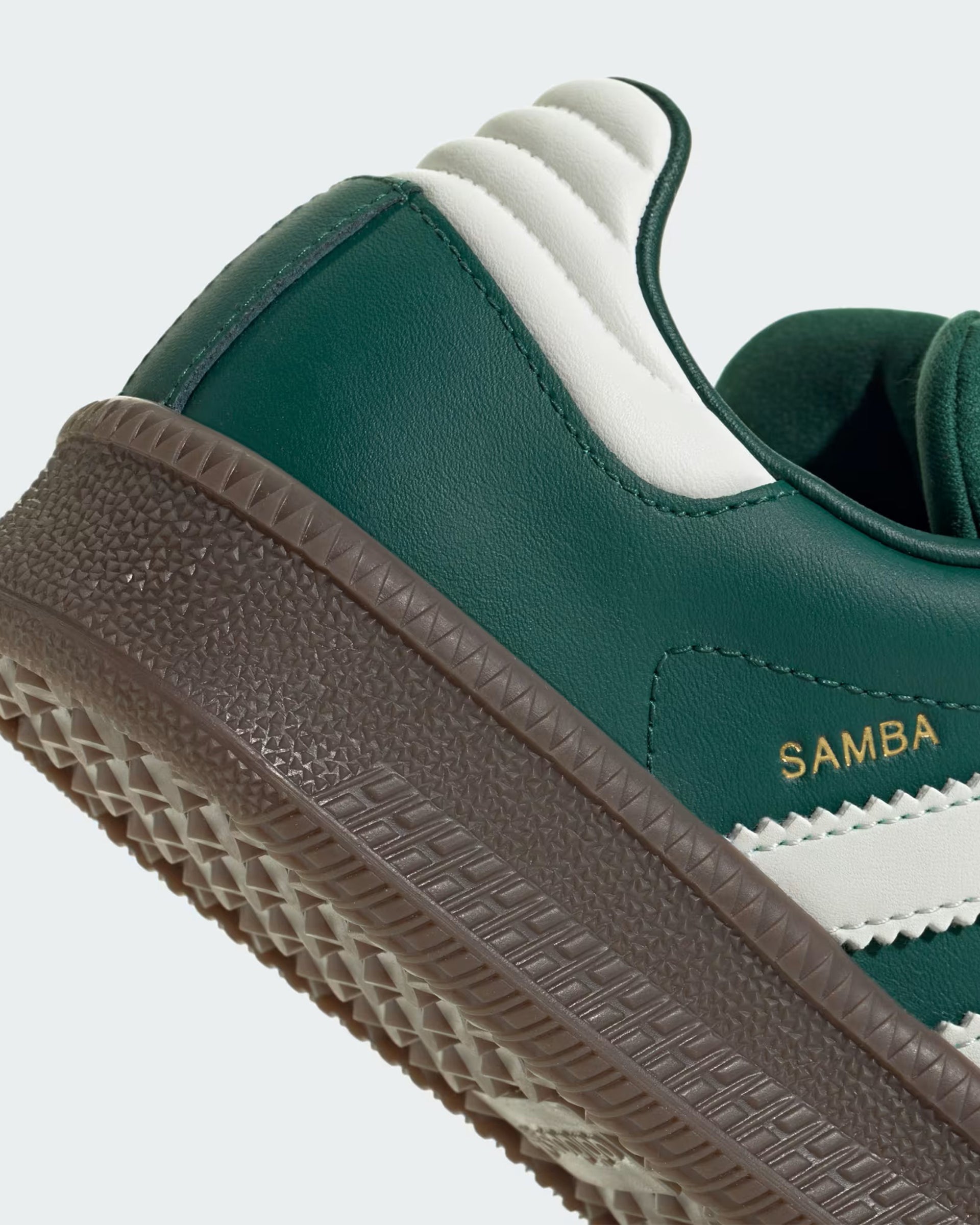エバゴス Kid's (8-16) Samba XLG Shoes - Collegiate Green/Core White/Gum