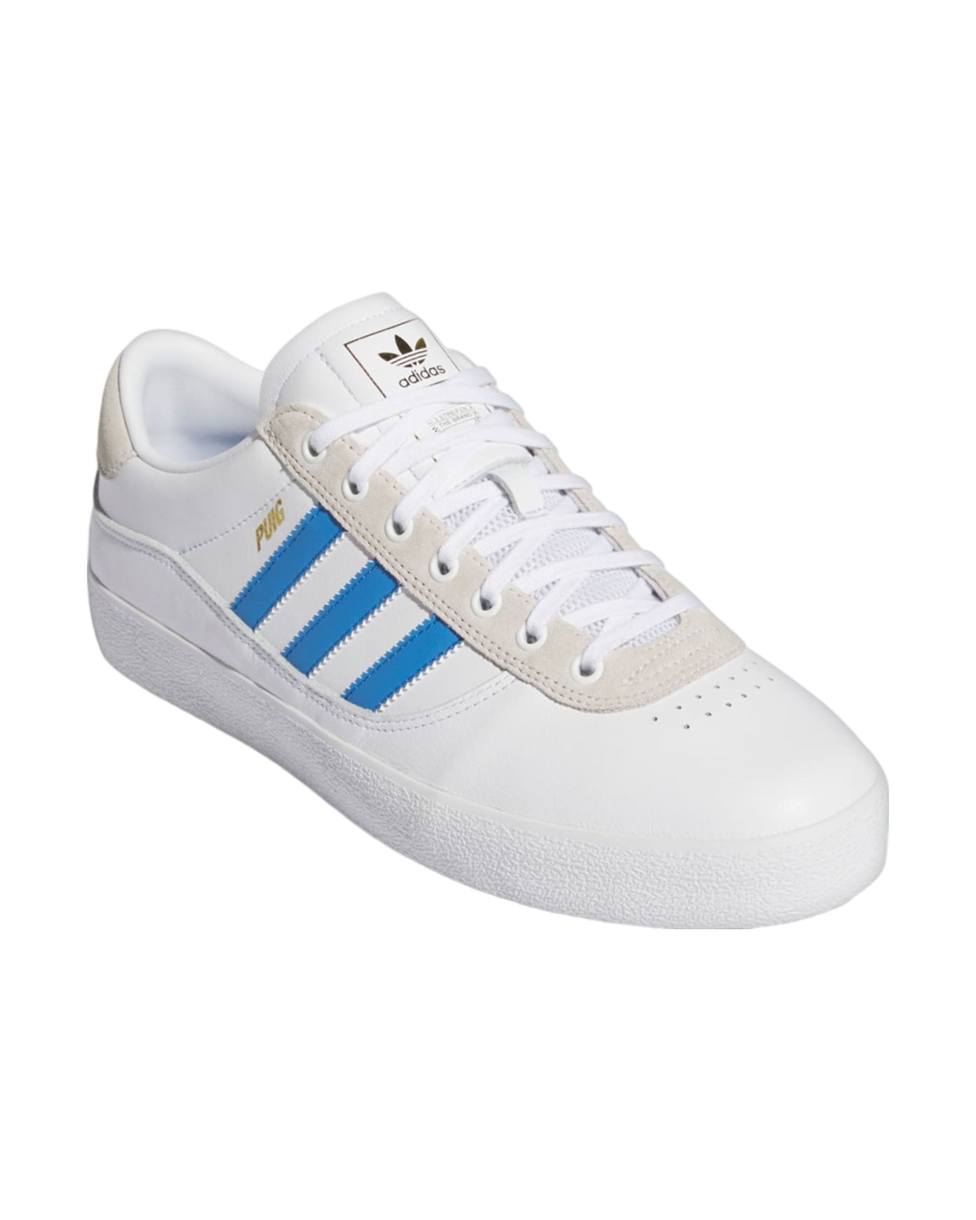 Adidas Puig Indoor Shoes - Cloud White/Blue Bird/Gold Metallic