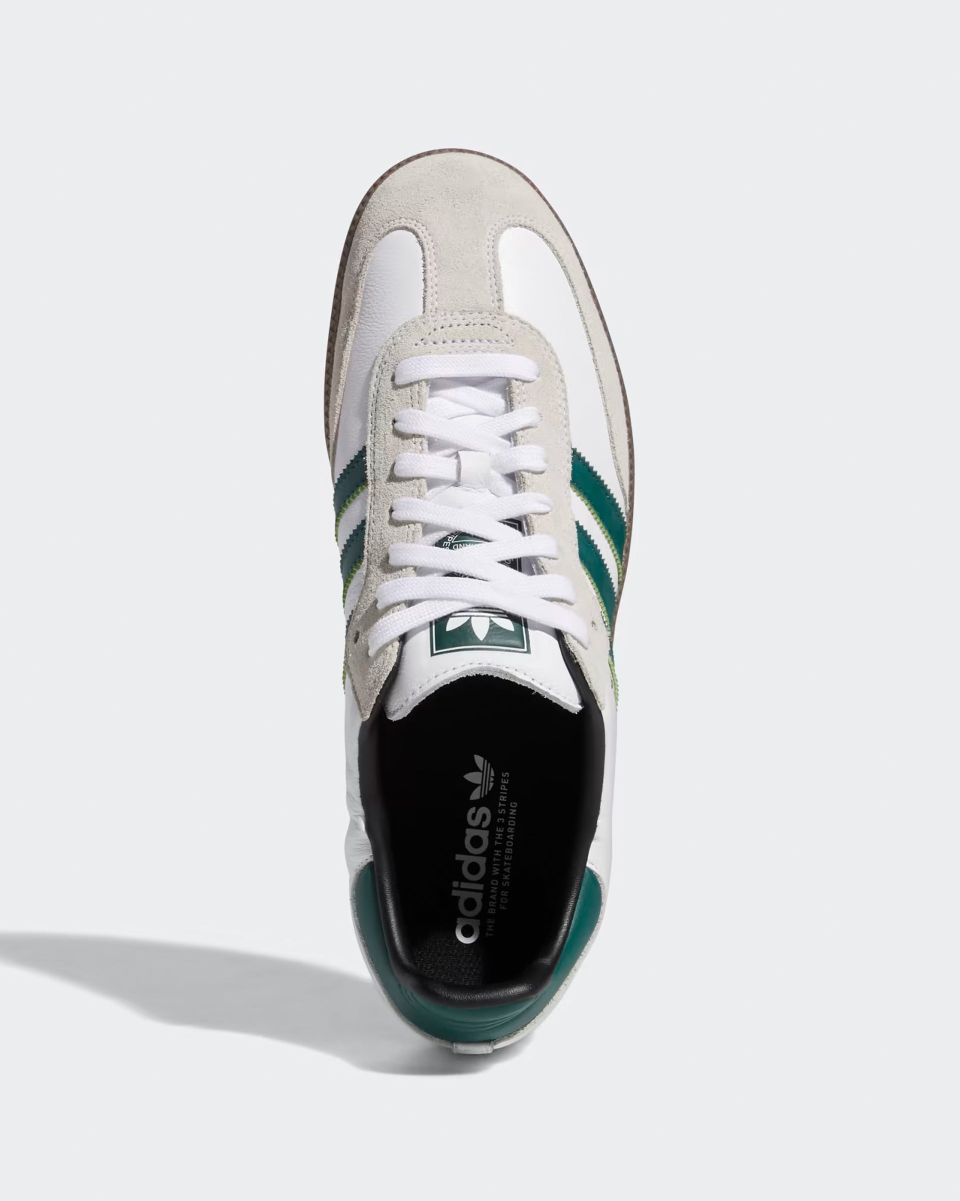 adidas Skateboarding Shoes Samba ADV Cloud White Collegiate Green 9 adidas Skateboarding Shoes Samba ADV Cloud White Collegiate Green 9