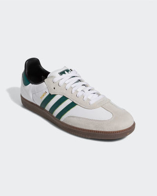 Adidas Samba ADV Shoes - Cloud White / Collegiate Green / Cloud White