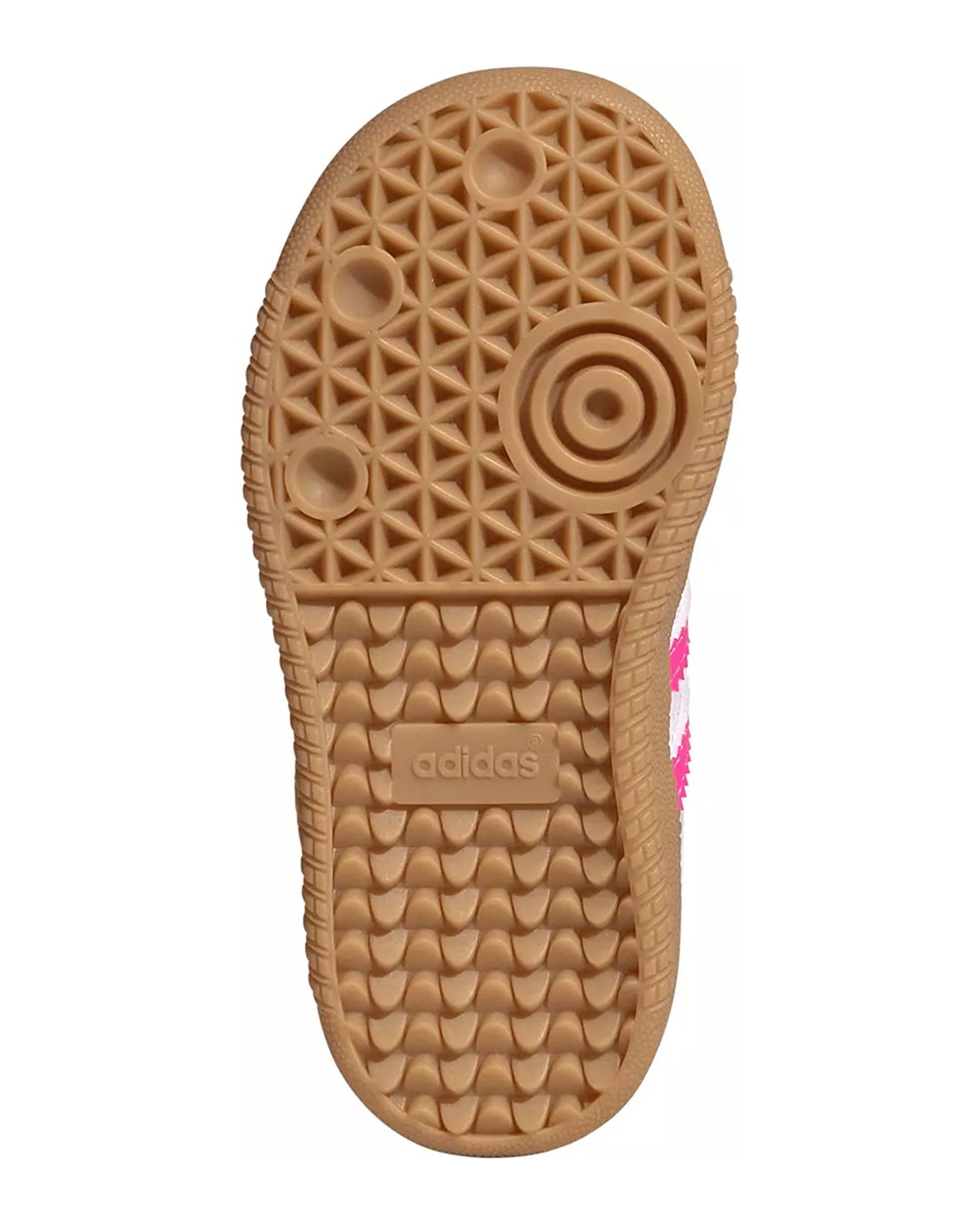 Toddler Samba OG Comfort Closure Elastic Lace Shoe - Cloud White/Lucid Pink/Gum