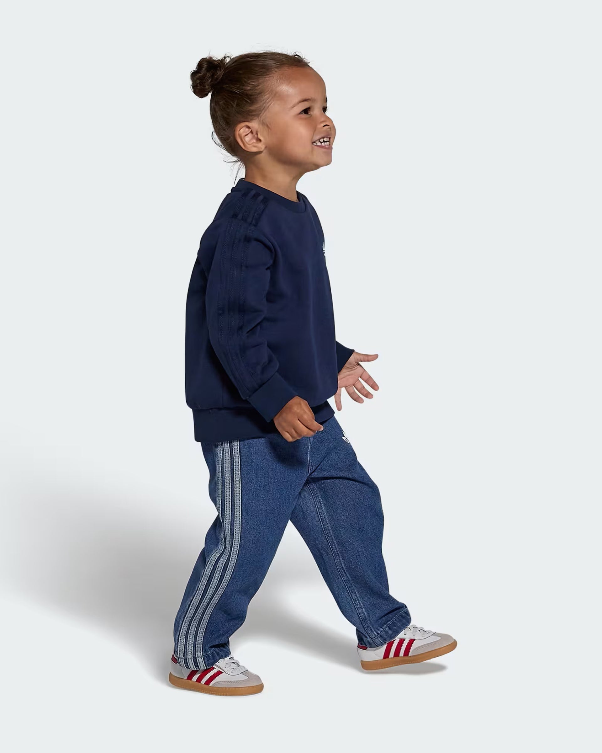 Adidas Toddler Samba OG Comfort Closure Elastic Lace Shoe - Cloud White/Better Scarlet/Gum