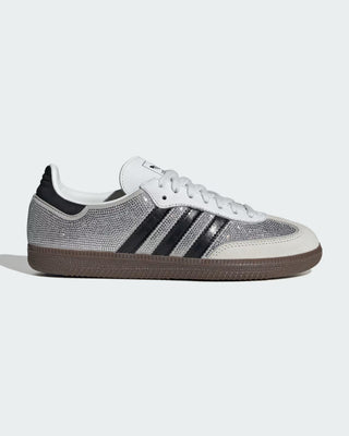 Adidas Women's Samba OG Shoes - Crystal White/Core White/Silver Metallic
