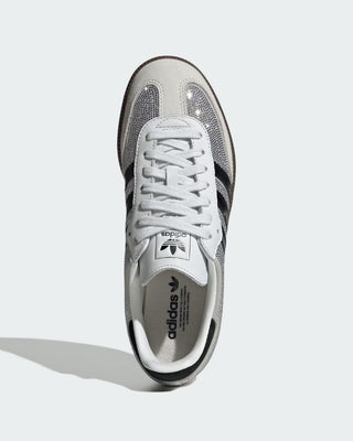 Adidas Women's Samba OG Shoes - Crystal White/Core White/Silver Metallic