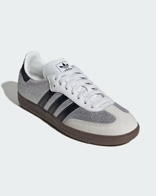 Adidas Women's Samba OG Shoes - Crystal White/Core White/Silver Metallic