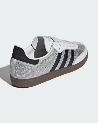 Adidas Women's Samba OG Shoes - Crystal White/Core White/Silver Metallic