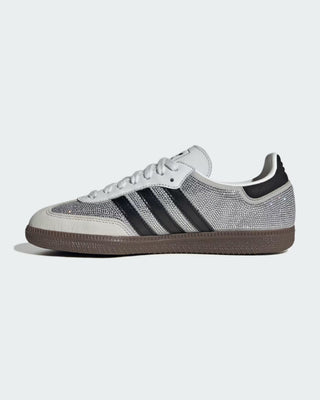 Adidas Women's Samba OG Shoes - Crystal White/Core White/Silver Metallic