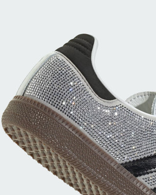 Adidas Women's Samba OG Shoes - Crystal White/Core White/Silver Metallic