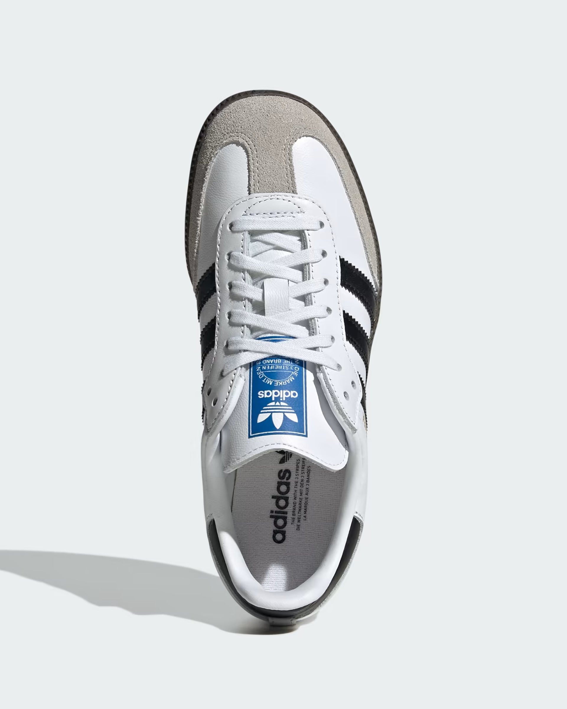 Adidas Kids (8-16) Samba OG Shoes - Cloud White/Core Black/Gum