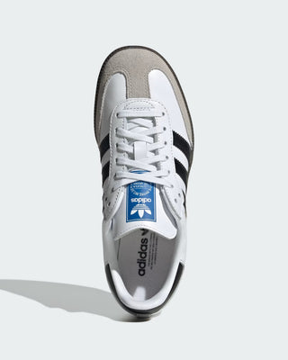 Adidas Kids (8-16) Samba OG Shoes - Cloud White/Core Black/Gum